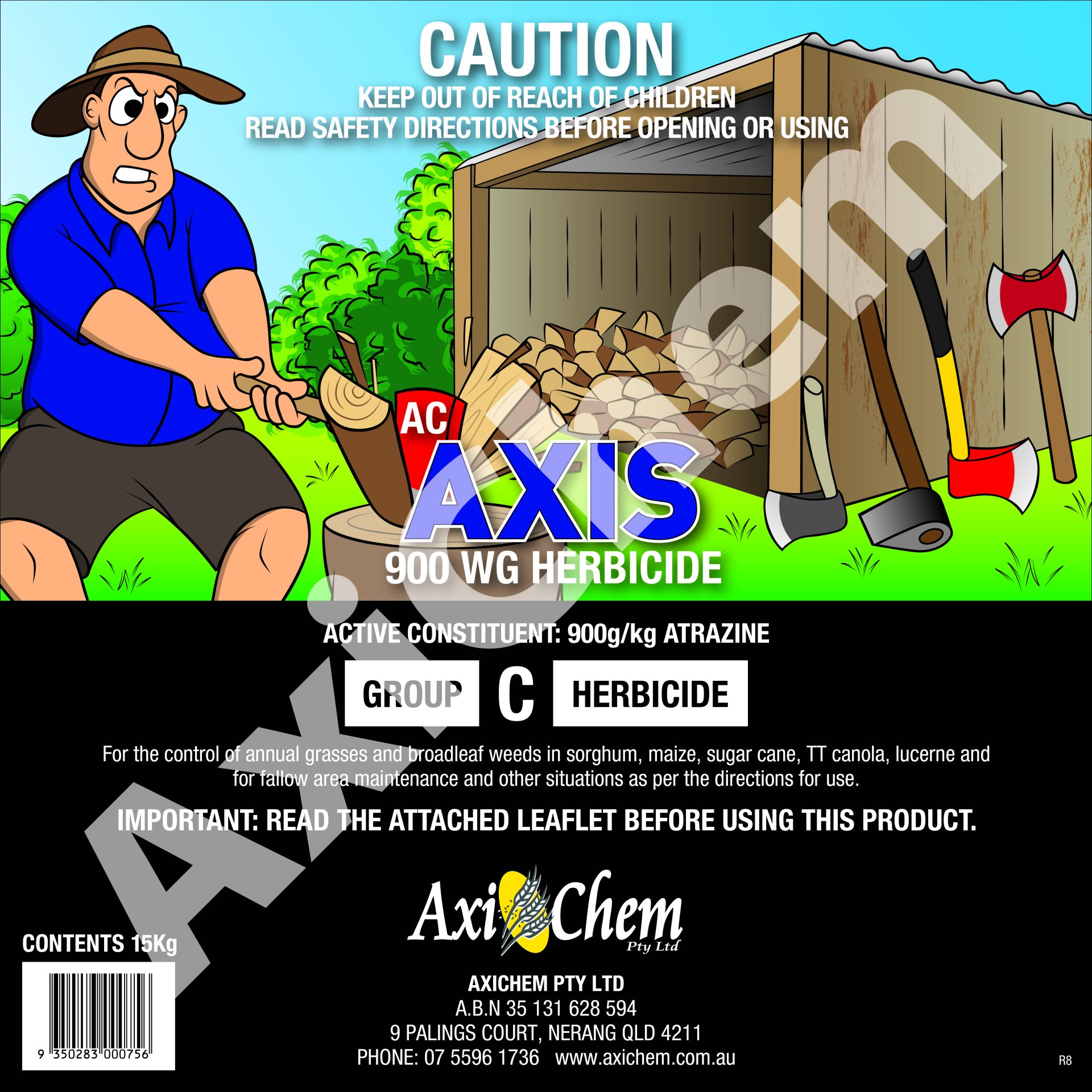 AC Axis 900WG Herbicide 15kg Bag