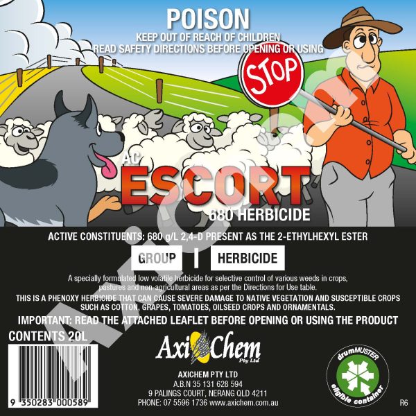 AC Escort 680 Herbicide 20L