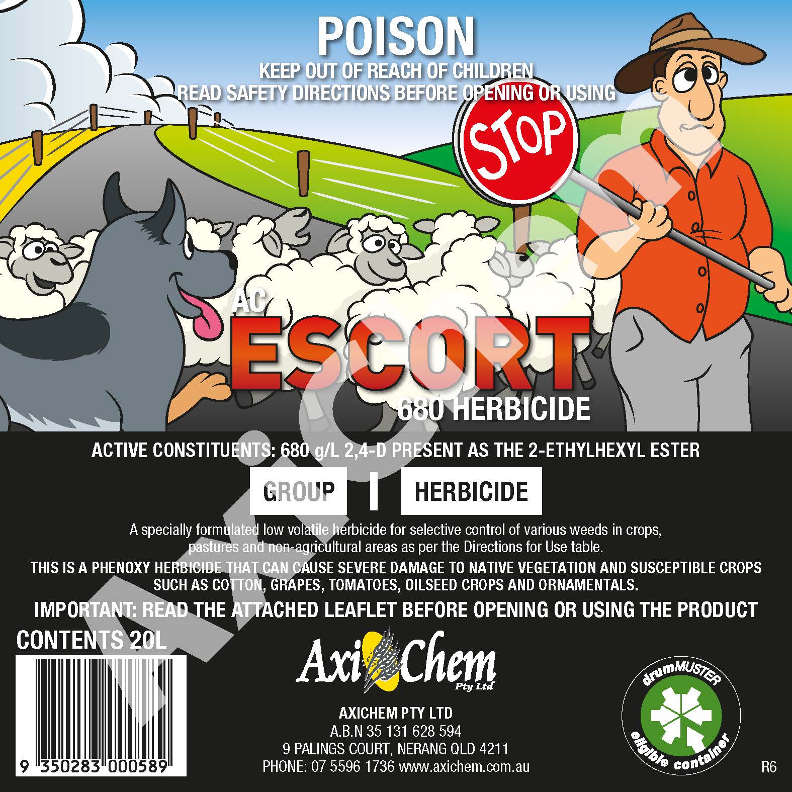 AC Escort 680 Herbicide 20L